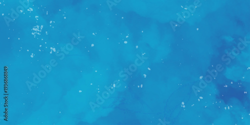 Artistic hand painted multi layered dark blue background. 2D illustration of colorful brush strokes. Decorative texture painting. Vibrant paint pattern backdrop. blue and white Watercolor Image 
