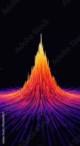 A vibrant digital flow of light and color creating an intense, abstract texture, perfect for modern technology projects or data representation ,glowing ,technology ,flow