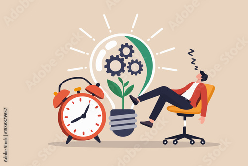 Rest and new ideas concept