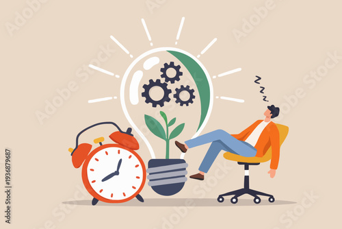 Rest and new ideas concept