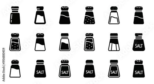 Collection of salt and pepper shakers in various designs and styles displayed together