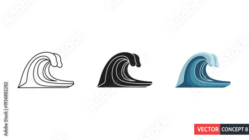 Wave Symbol Action Commercial