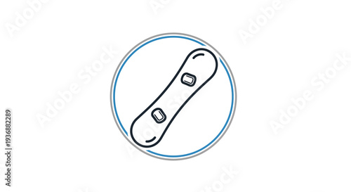 Simple icon of a pregnancy test with a positive result.