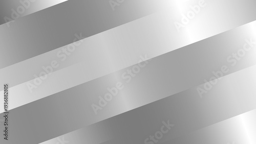 Abstract silver background with diagonal stripes and gradient effect, elegant metallic texture