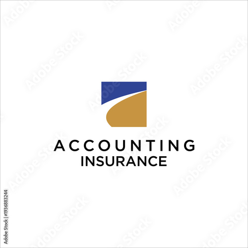 Accounting Insurance Logo Vector Icon Modern Corporate Finance wealth management solution Brand Identity Design