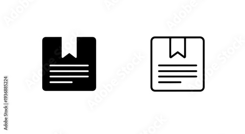Document File with Bookmark Icon for Saved Information or Important Records in Vector Art
