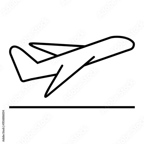 Aircraft icon vector. Plane train Illustration sign. Craft symbol. Airplane logo.