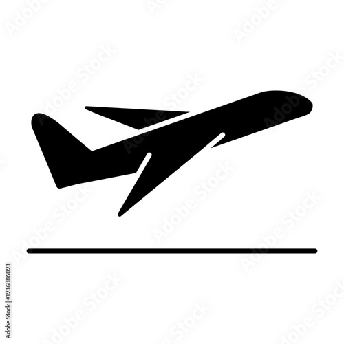 Aircraft icon vector. Plane train Illustration sign. Craft symbol. Airplane logo.