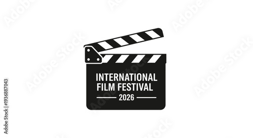 International Film Festival 2026 Clapperboard Icon.