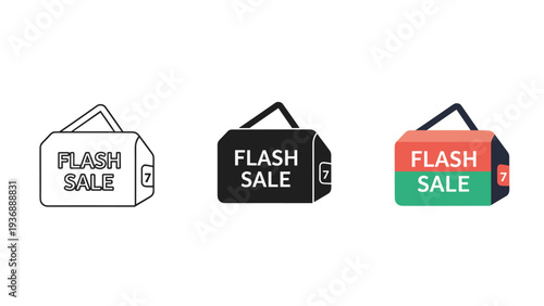 Flash Sale Bag Commerce Icon