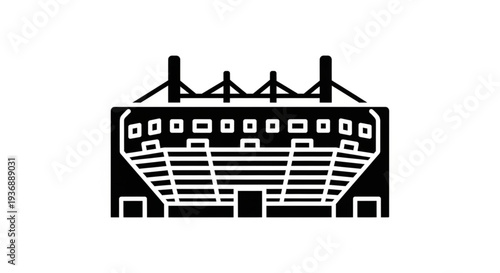Minimalist Modern Sports Stadium Icon