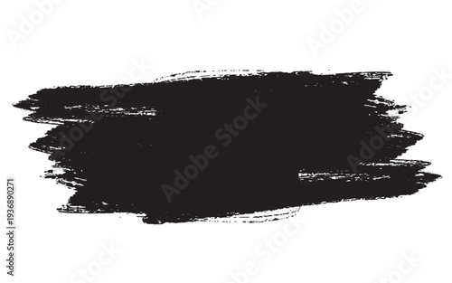 Black brush stroke art abstract painting with bold brushstrokes