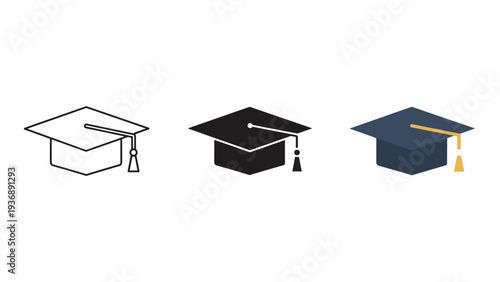 Graduation Cap Icon Education Symbol