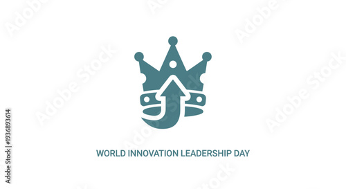 World Innovation Leadership Day logo with crown and lightbulb.