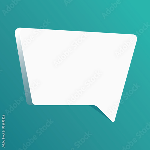 Speech bubble blank frame, text quote box, message