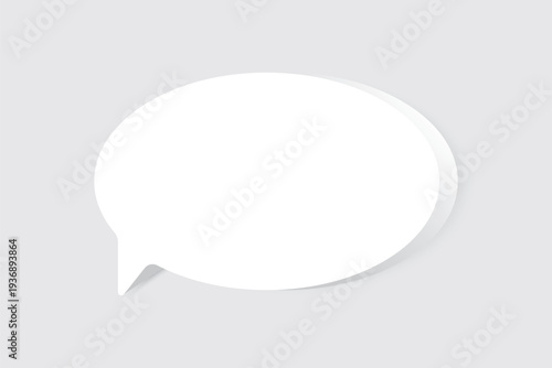 Speech bubble blank frame, text quote box, message