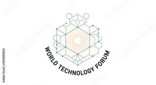 World Technology Forum logo with futuristic geometric design.