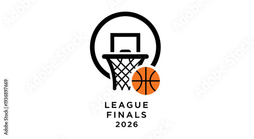 Basketball League Finals 2026 Logo Design.