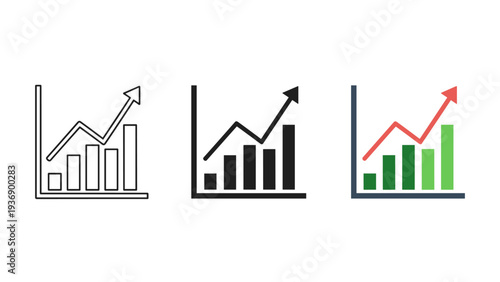 Growth Chart Upward Trend Financial Success