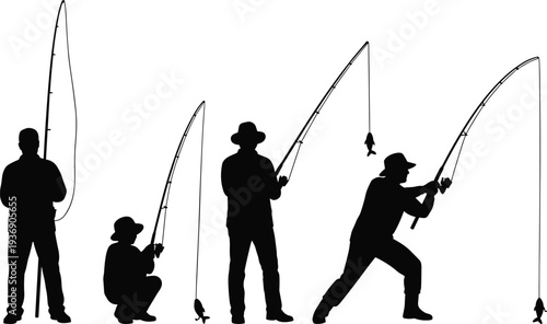 WebSilhouettes of a diverse group of people dancing and celebrating at a party or music festival event on white background.