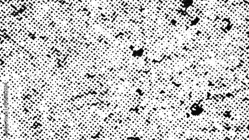 Foto Authentic vintage halftone print texture featuring visible ink dot pattern and mechanical reproduction structure, isolated on transparent background