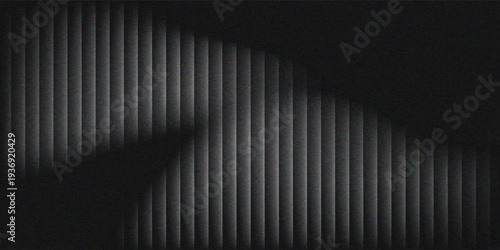 Black white wave fractal glass gradient blurred background, abstract transparent glass trendy wallpaper grainy noise texture.