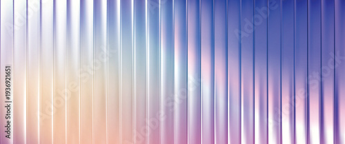 Abstract glass ripple background, Grainy background glowing blurred color flow banner poster cover design, noise texture. Refracted Glass Gradient Effect. Ribbed glass morphism texture