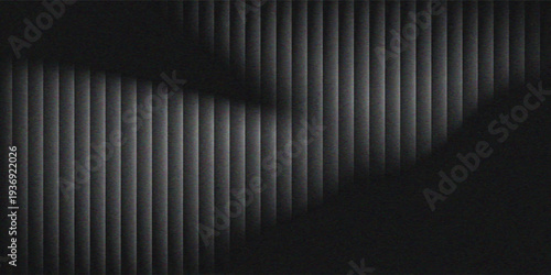 Black white wave fractal glass gradient blurred background, abstract transparent glass trendy wallpaper grainy noise texture.