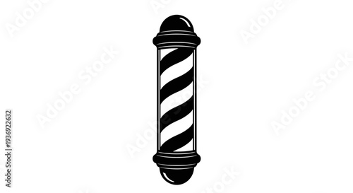 Barber pole barbershop classic symbol illustration