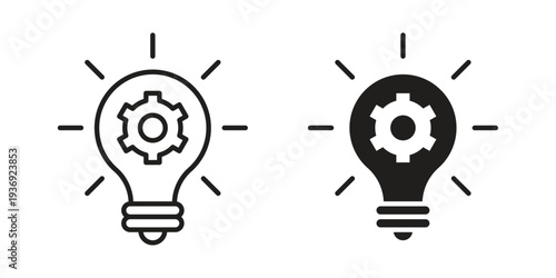 idea icon Symbol for App and Web UI Design Vectors