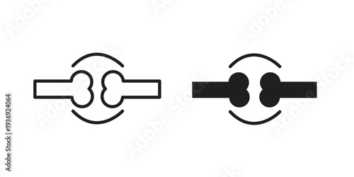 Joint icon Symbol for App and Web UI Design Vectors