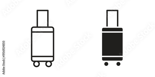 Luggage icon Symbol for App and Web UI Design Vectors