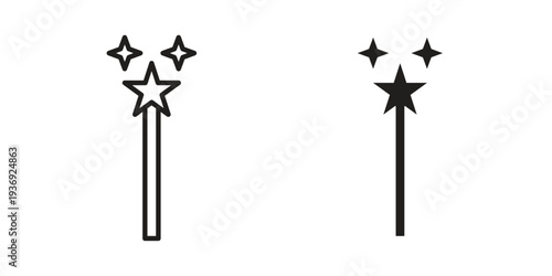 Magic icon Symbol for App and Web UI Design Vectors