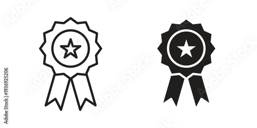 Medal icon Symbol for App and Web UI Design Vectors