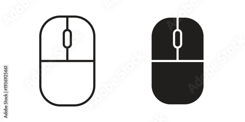 Mouse icon Symbol for App and Web UI Design Vectors
