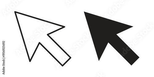 Mouse icon Symbol for App and Web UI Design Vectors