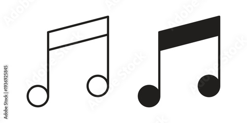 Music icon Symbol for App and Web UI Design Vectors