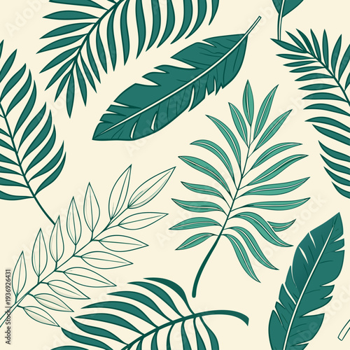 palm leaves and tropical foliage-01