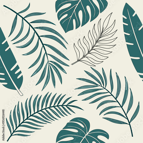 palm leaves and tropical foliage-03
