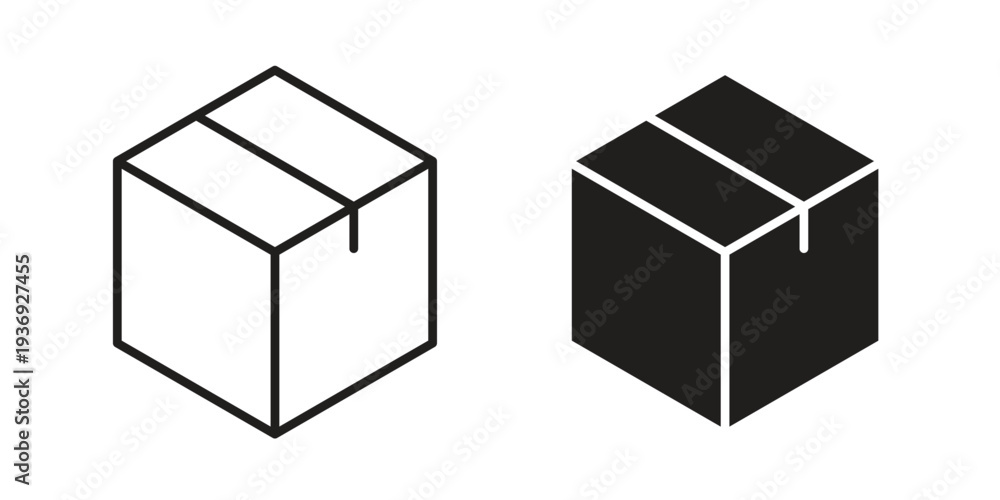 Obraz premium Package icon Symbol for App and Web UI Design Vectors