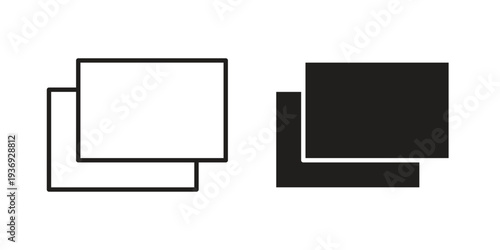 Pop up icon Symbol for App and Web UI Design Vectors