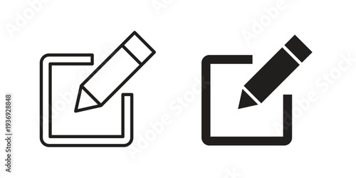 Post icon Symbol for App and Web UI Design Vectors