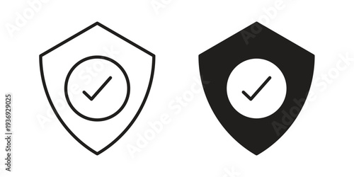 Protection icon Symbol for App and Web UI Design Vectors