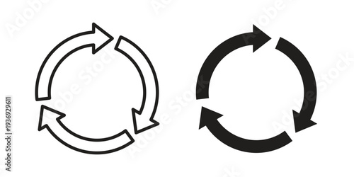 Recycle icon Symbol for App and Web UI Design Vectors