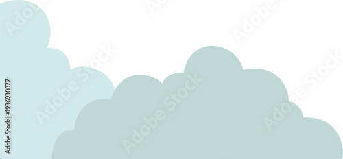 Pastel Blue Cloud Vector Background