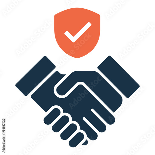 Trust icon outline editable stroke line drawing , vector illustration representing reliability, confidence, security, and credibility