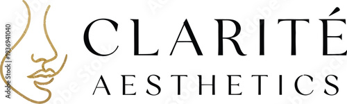 A logo for a modern aesthetics company with a minimalist design