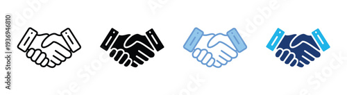 Partner icon set multiple style collection