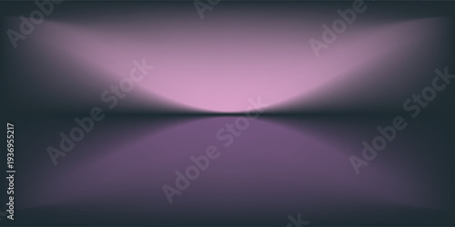 Empty Studio Background with a Purple Gradient backdrop, perfect for product photography.