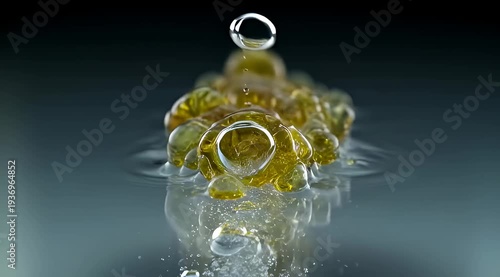 High speed photograph reveals the beauty of water droplets colliding in unison